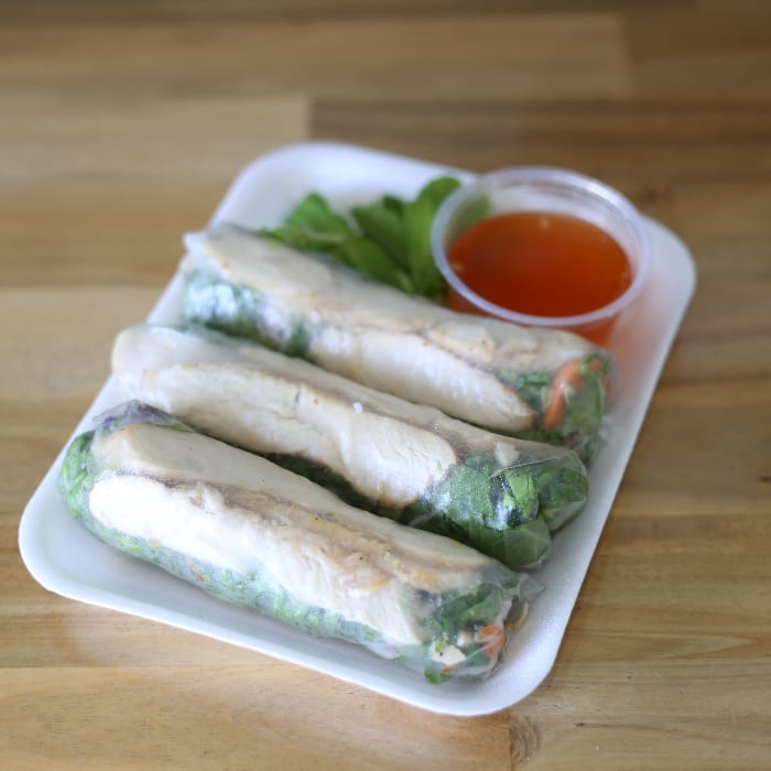 Grilled Lemongrass Chicken Tenderloin Bánh Mì Rolls (Gluten Free).