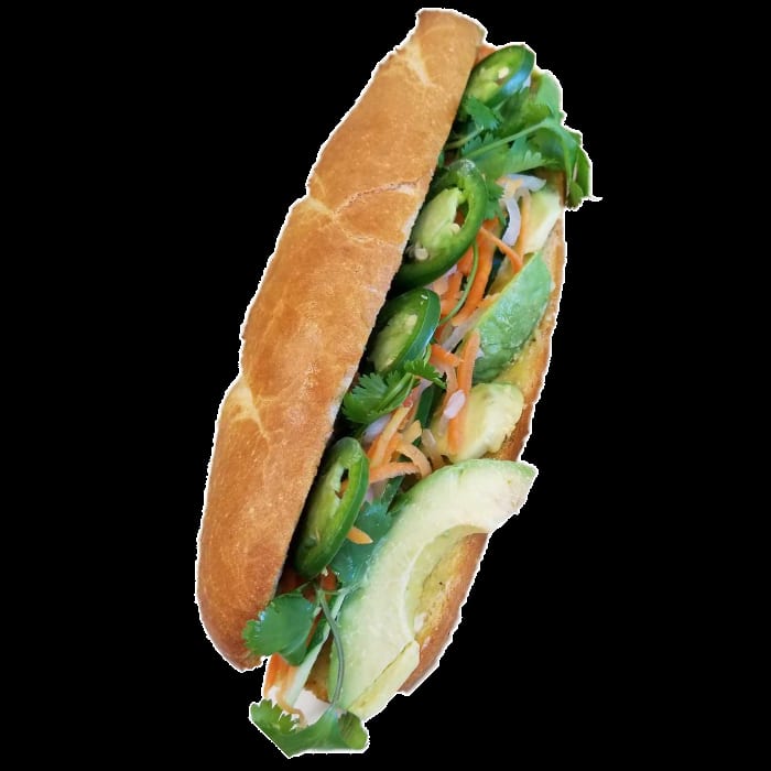 Avocado and Shitake Mushroom Sandwich (Vegetarian).